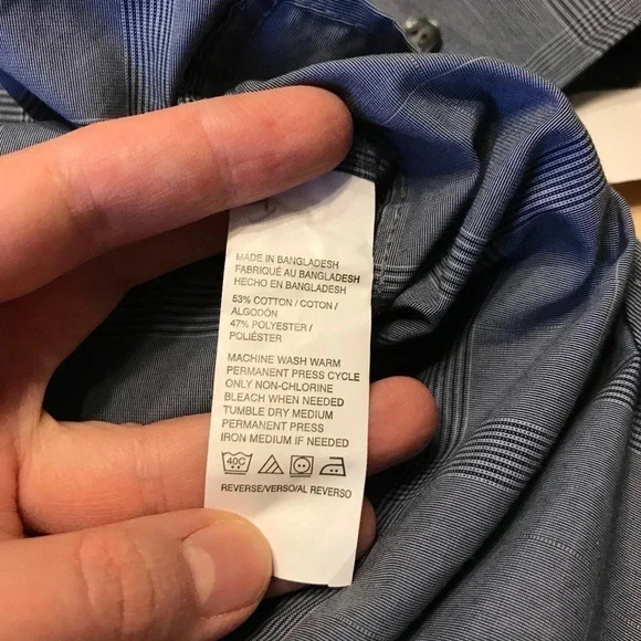 Van Heusen NWT Traveler Button Front Plaid Shirt - Picture 8 of 9